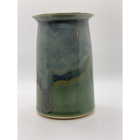 Origamikoi Studio Art Drip Pottery Vase. Approx 5.25” tall by 3.5” wide - Picture 3 of 9